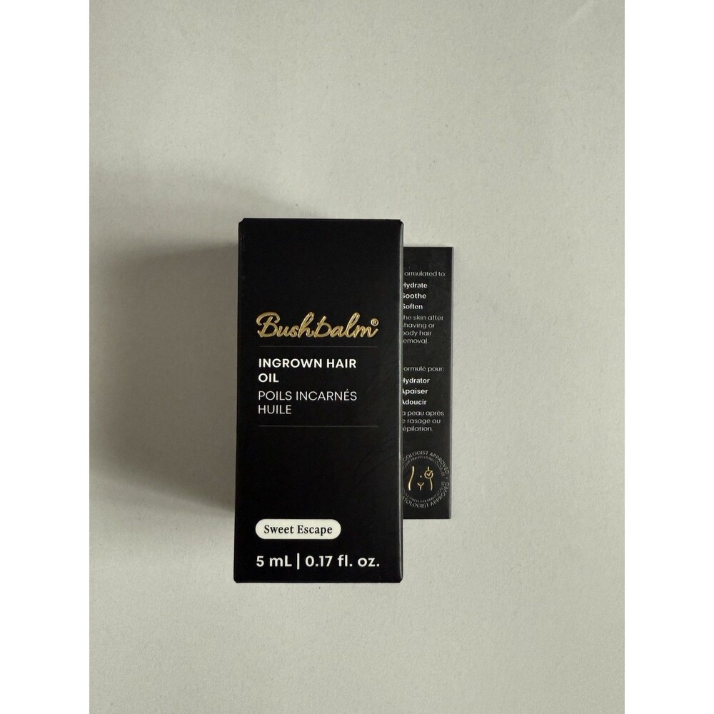 Bushbalm Ingrown Hair Oil Sweet Escape 5ml/0.17fl.oz. Travel Size New In Box